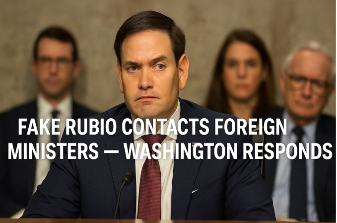 Fake Rubio Contacts Foreign Ministers — Washington Responds